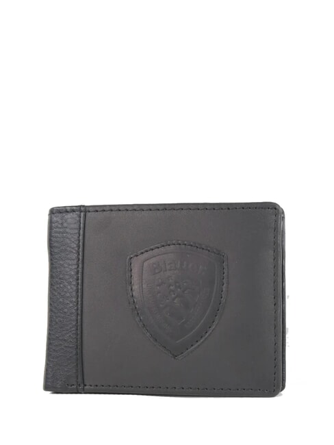 BLAUER MUST Herren Lederbrieftasche SCHWARZ - Brieftaschen Herren