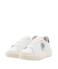 BLAUER VENUS Leder-Sneakers wei&szlig;/schwarz - Damenschuhe - 1