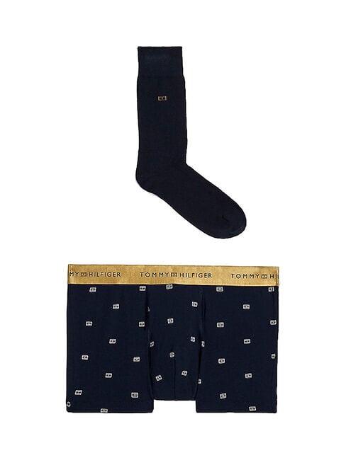 TOMMY HILFIGER TH Set: Slips + Socken Umriss Flagge/Wüste Himmel - Herrenslip