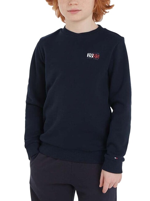 TOMMY HILFIGER TH KIDS Sweatshirt mit Rundhalsausschnitt und Logo-Wappen Wüstenhimmel - Sweatshirts Kinder