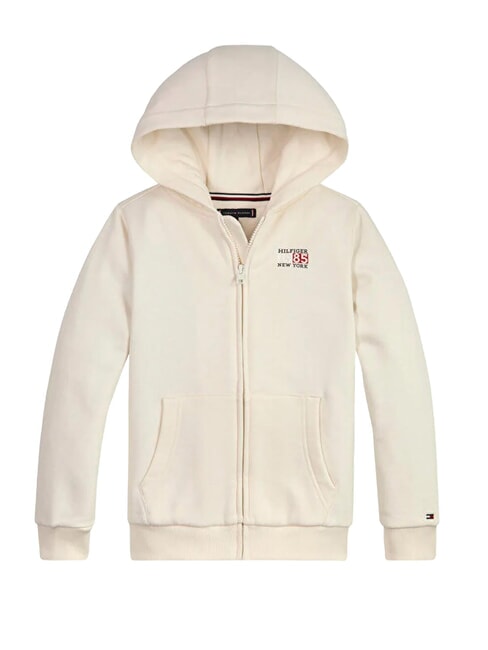TOMMY HILFIGER TH KIDS Kapuzenjacke mit durchgehendem Reißverschluss altes Weiß - Sweatshirts Kinder