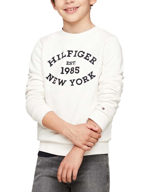TOMMY HILFIGER TH KIDS Sweatshirt mit Rundhalsausschnitt und Print altes Weiß - Sweatshirts Kinder