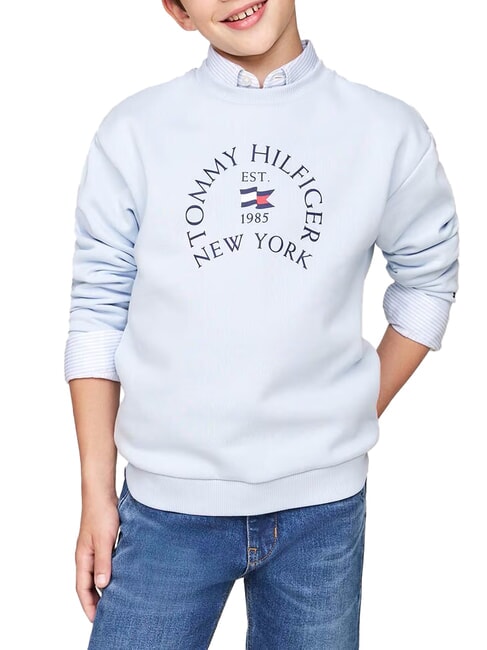 TOMMY HILFIGER TH KIDS Sweatshirt mit Rundhalsausschnitt und Print luftiges Blau - Sweatshirts Kinder