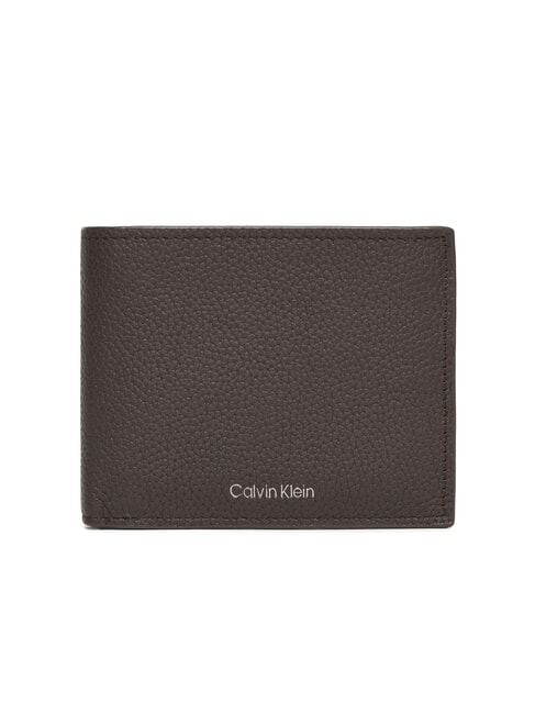 CALVIN KLEIN FOIL EMBOSS  Lederbrieftasche ck dunkelbraun - Brieftaschen Herren