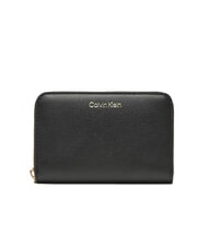 CALVIN KLEIN EMBOSSED LOGO Mittelgroße Geldbörse mit Rundum-Reißverschluss - Brieftaschen Damen