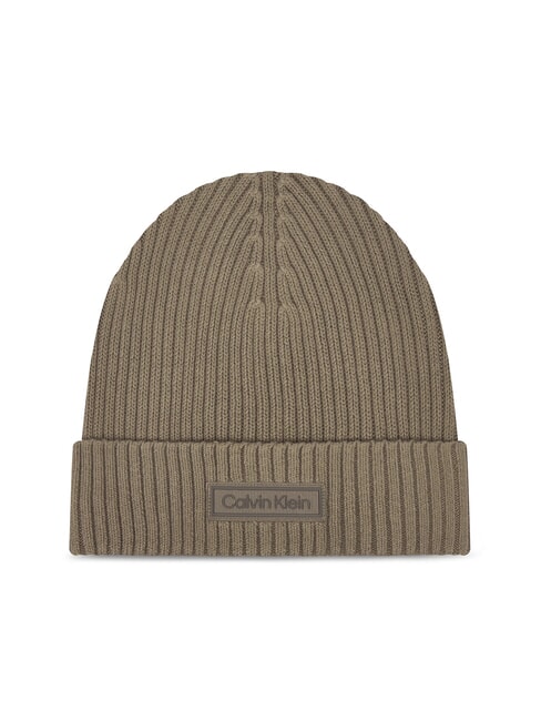 CALVIN KLEIN PATCH CHUNKY RIB  Kappe gestromt - Mützen/Hüte