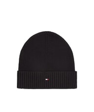 TOMMY HILFIGER TH FLAG Baumwoll-Beanie-Mütze mit Umschlag - Mützen/Hüte