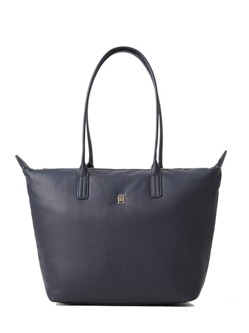 TOMMY HILFIGER POPETTE SOFT Schulter-Einkaufstasche spaceblau/schwarz - Damentaschen