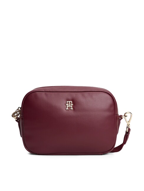 TOMMY HILFIGER POPETTE SOFT Schultertasche für Kamera tiefes Rouge - Damentaschen
