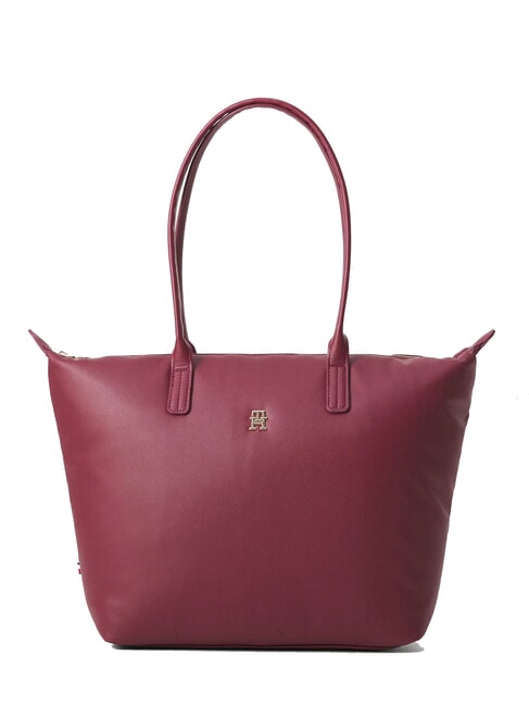 TOMMY HILFIGER POPETTE SOFT Schulter-Einkaufstasche tiefes Rouge - Damentaschen