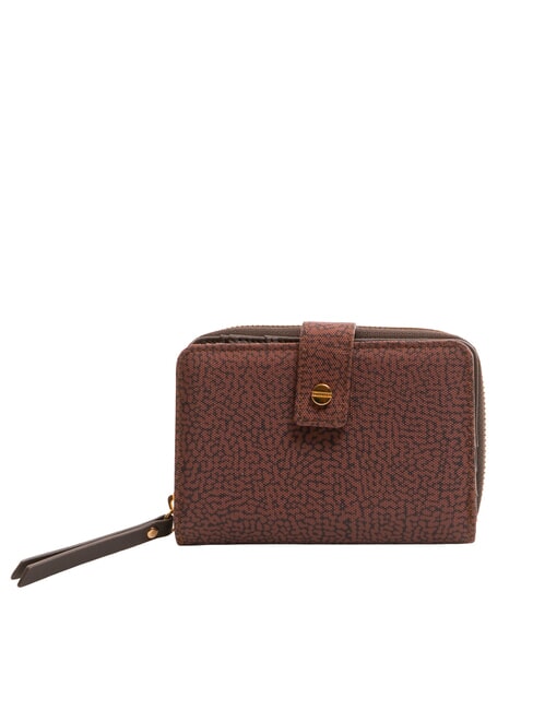 BORBONESE FLEXOS SOFT Mittelgroße Geldbörse mit Münzfach Terrakotta - Brieftaschen Damen