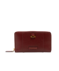 THE BRIDGE VIGNA  Geldb&ouml;rse aus Leder mit Rei&szlig;verschluss Chianti / Bordeaux / Gold - Brieftaschen Damen - 1