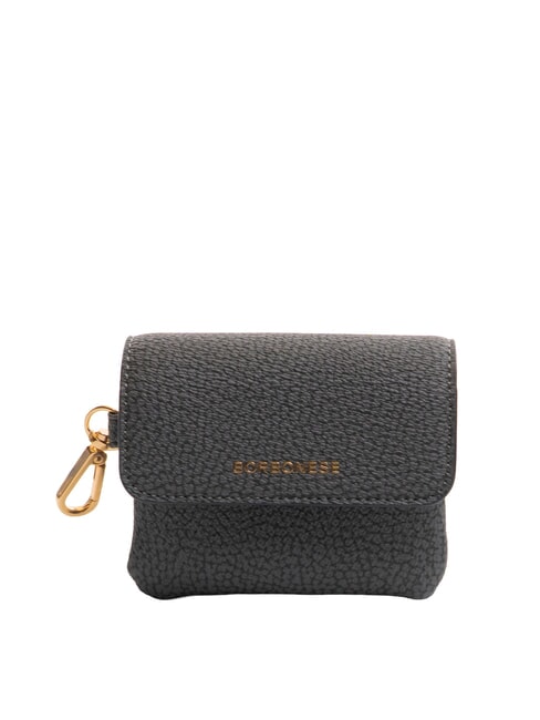 BORBONESE BRUNCH Münzbörse mit Karabiner Schiefer - Brieftaschen Damen