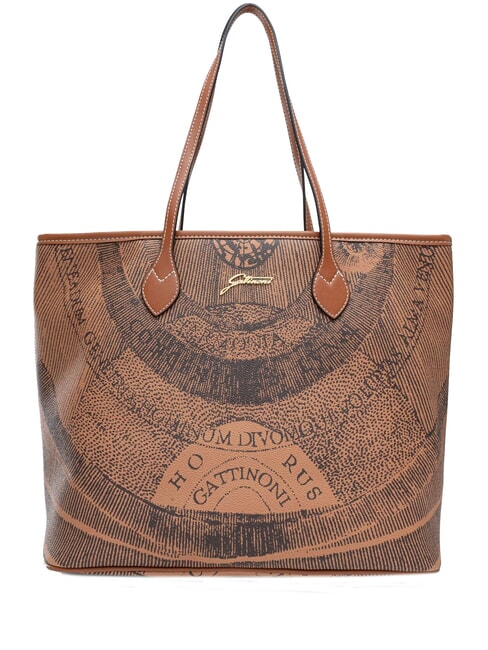 GATTINONI PLANETARIUM Mittelgroße Einkaufstasche einfarbig hellbraun - Damentaschen