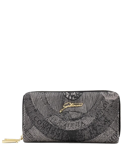 GATTINONI PLANETARIUM Große Geldbörse mit Doppelreißverschluss monochrom hellgrau/schwarz - Brieftaschen Damen