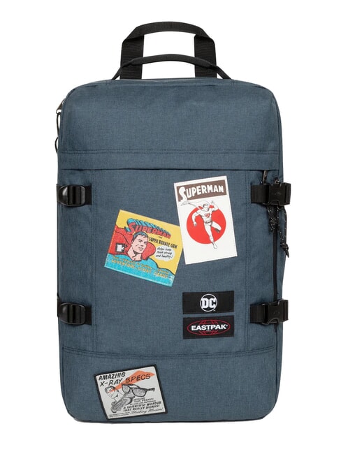 EASTPAK TRAVELPACK Superman Reiserucksack, 17" Laptophalterung Superman-Aufnäher - Rucksäcke für Schule &amp; Freizeit