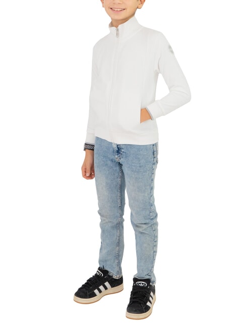 COLMAR CONNECTIVE KIDS Sweatshirt mit durchgehendem Reißverschluss Weiß - Sweatshirts Kinder