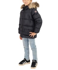 COLMAR E-CONCRETE Daunenjacke mit Kapuze schwarzer Vulkan - Kinder Jacken - 1