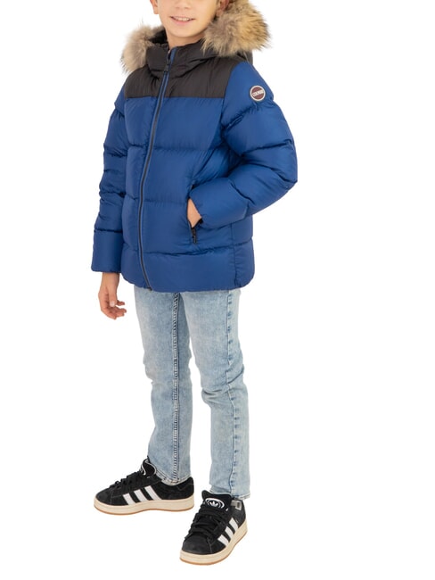 COLMAR E-CONCRETE KIDS Daunenjacke mit Kapuze Kapitän Schwarz Schwarz - Kinder Jacken