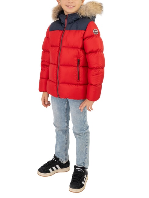 COLMAR E-CONCRETE KIDS Daunenjacke mit Kapuze Held Marineblau - Kinder Jacken