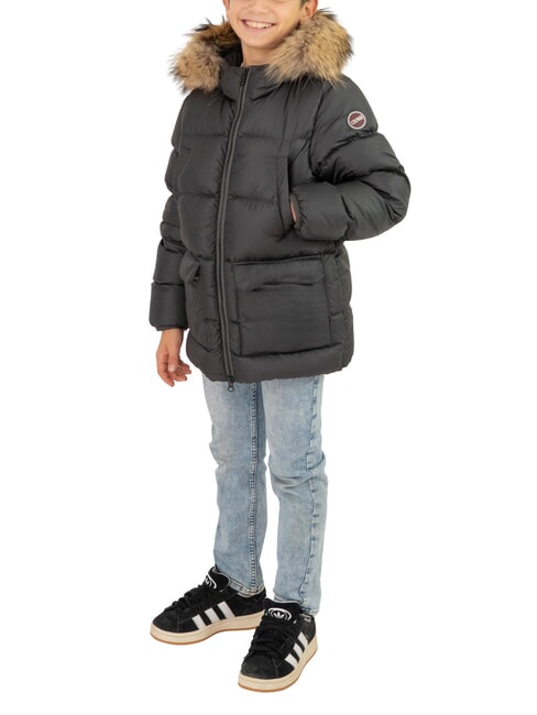 COLMAR E-CONCRETE KIDS Daunenjacke mit Kapuze vulkanschwarz - Kinder Jacken
