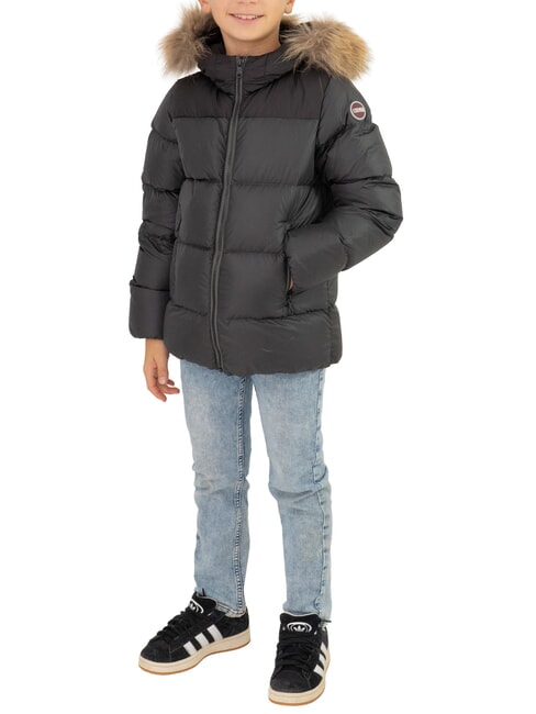 COLMAR E-CONCRETE KIDS Daunenjacke mit Kapuze vulkanschwarz - Kinder Jacken