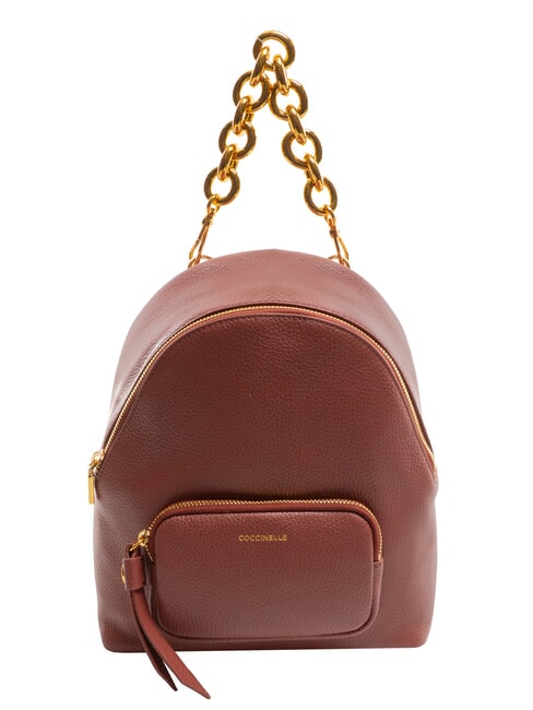 COCCINELLE FENIX Kleiner Lederrucksack Brandy - Damentaschen