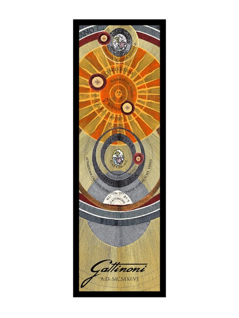 GATTINONI PLANETARIUM Seidenstola bedruckter Klassiker - Schals