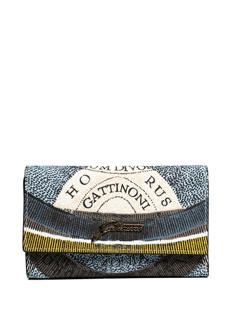 GATTINONI PLANETARIUM Mittelgroße Geldbörse mit Klappe Mond/Weiß - Brieftaschen Damen