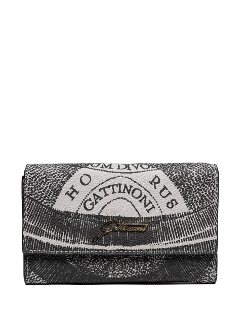GATTINONI PLANETARIUM Mittelgroße Geldbörse mit Klappe monochrom hellgrau/schwarz - Brieftaschen Damen