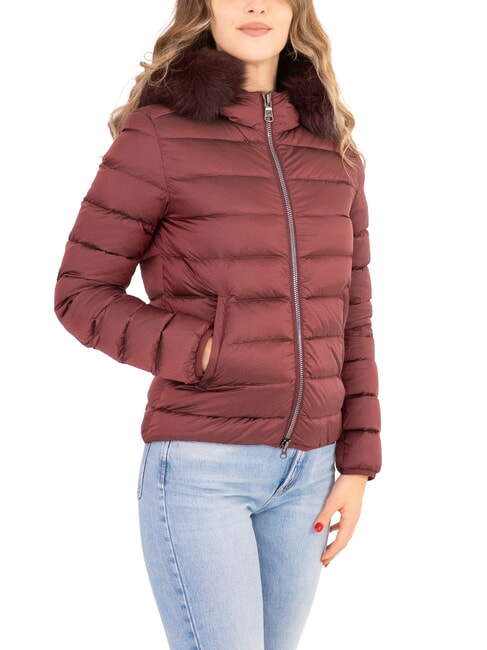 COLMAR DELUXE Daunenjacke mit Fellkapuze dunkelbrünett-dunkel - Daunenjacken für Damen