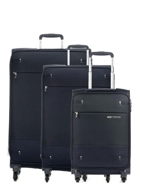 SAMSONITE BASE BOOST Kabinenset + Mittel + Groß blu navy - Halbharte Trolleys