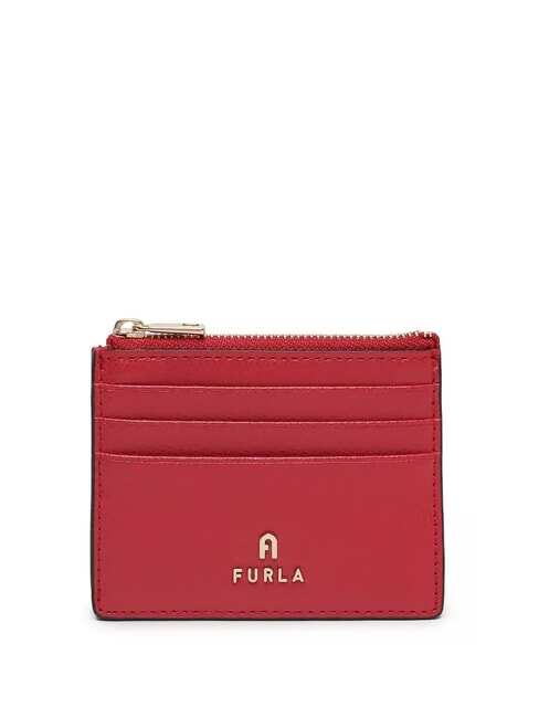 FURLA CAMELIA Kartenetui/Geldbörse aus Leder RUBIN - Brieftaschen Damen