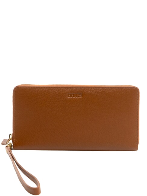 BRIC’S MARMOLADA Lederbrieftasche mit Rundum-Reißverschluss Tabak - Brieftaschen Damen
