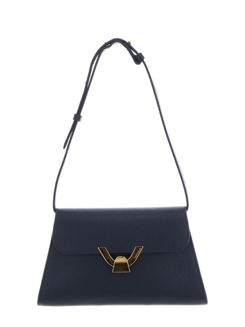 COCCINELLE DEW Umhängetasche aus Leder Mitternachtsblau - Damentaschen