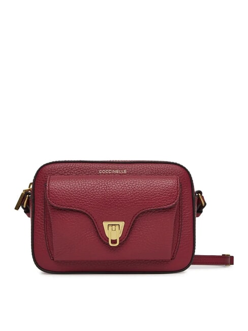 COCCINELLE BEAT SOFT Minitasche aus strukturiertem Leder Sangria - Damentaschen