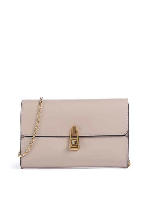 COCCINELLE MAGIE 2NITE Clutch aus Leder mit Ketten-Schulterriemen Rosetten - Damentaschen