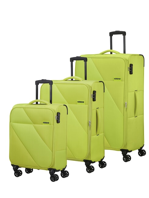 AMERICAN TOURISTER SUN BREAK Set mit 3 Trolleys: Kabine+mittel, groß exp Kalk - Trolleyset