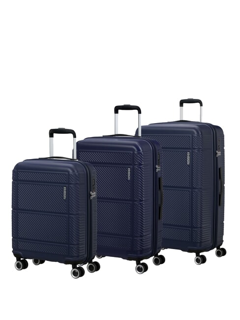 AMERICAN TOURISTER SPEEDPLAY 3er-Set Trolleys: Kabine, mittel, groß DUNKELBLAU - Trolleyset
