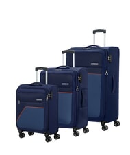 AMERICAN TOURISTER SKY SURFER Set mit 3 erweiterbaren Trolleys: Kabine, mittel und groß - Trolleyset