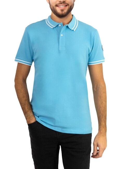 COLMAR MONDAY Stretch-Kurzarm-Poloshirt Adobe/Weiß - Herren-Polo-Shirts/Herren-Polo-Shirt/Herrenpoloshirt/Herrenpoloshirts
