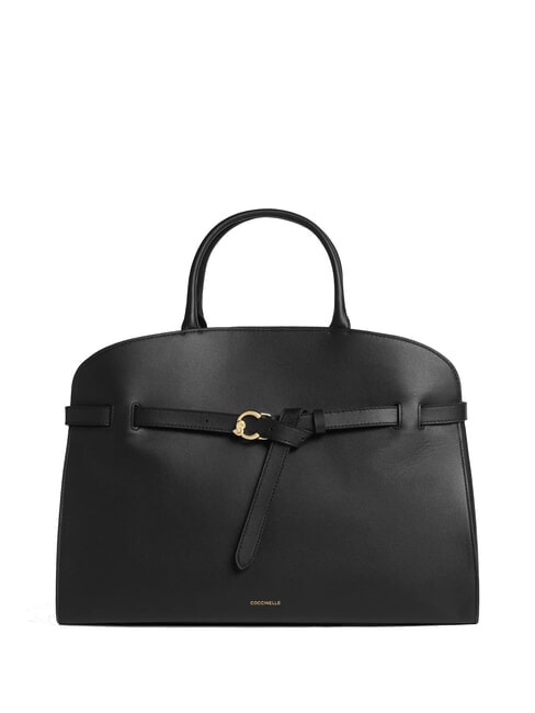 COCCINELLE SABINE Lederhandtasche mit Schultergurt Schwarz - Damentaschen