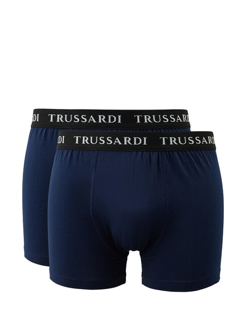 TRUSSARDI BRANDED ELASTIC Zwei Paar Boxershorts Marine - Herrenslip