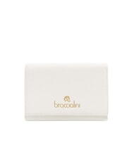 BRACCIALINI BASIC Mittelgroße Brieftasche aus Leder Weiß - Brieftaschen Damen - 1