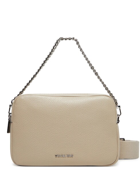 MICHAEL KORS BRYANT Kleine Schultertasche aus Leder heller Sand - Damentaschen