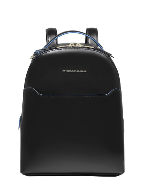 PIQUADRO BLUE SQUARE Lederrucksack Schwarz - Damentaschen