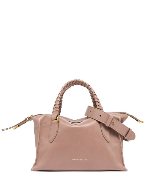 GIANNI CHIARINI ROXY Lederhandtasche mit Schulterriemen rosa Salz - Damentaschen