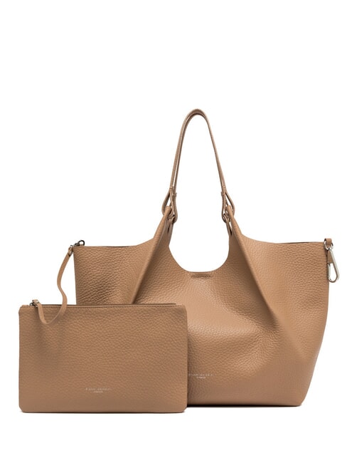 GIANNI CHIARINI DUA Große Umhängetasche aus Leder Ton - Damentaschen