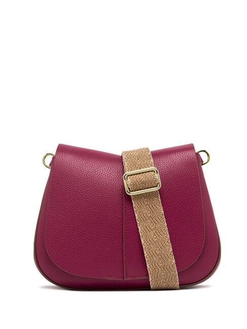 GIANNI CHIARINI HELENA ROUND Ledertasche mit doppeltem Schultergurt Wüstenblume - Damentaschen