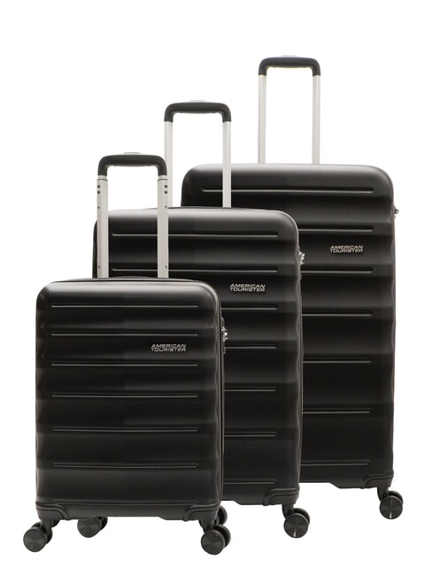 AMERICAN TOURISTER SPEEDLINK Set mit 3 Trolleys: Kabinenwagen, mittelgroß, groß SCHWARZ - Trolleyset